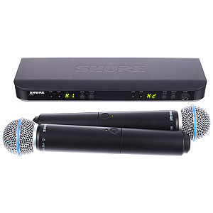 Shure BLX288/BETA58 Dual Channel Handheld Wireless System